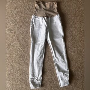 Joe’s White Ankle Maternity Jeans